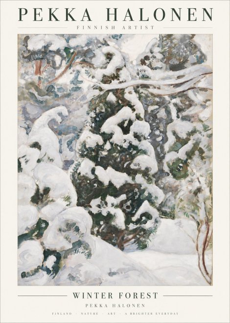 Pekka Halonen Winter Forest I No1 - Poster