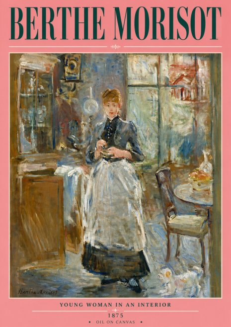 Berthe Morisot Young Woman in an Interior No6 - Poster