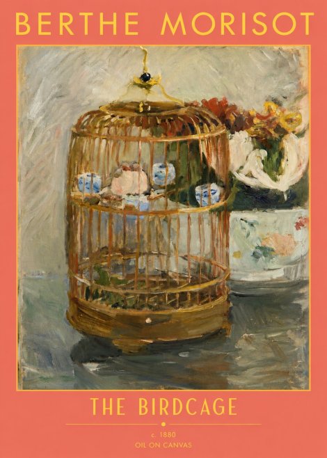 Berthe Morisot The Birdcage I No2 - Poster