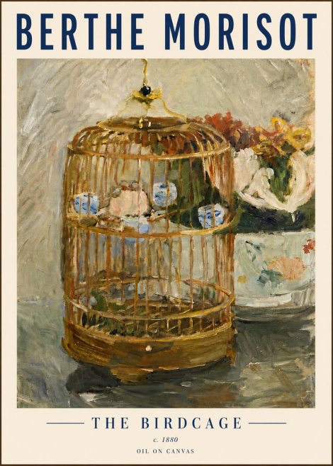 Berthe Morisot The Birdcage I No6 - Poster