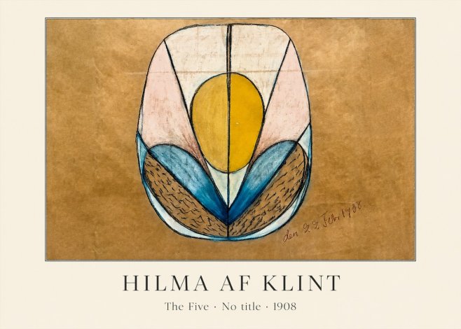 Hilma af Klint The Five - No Title No3 - Poster