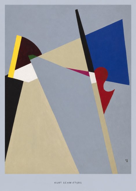 Kurt Schwitters Abstract Composition No6 - Poster