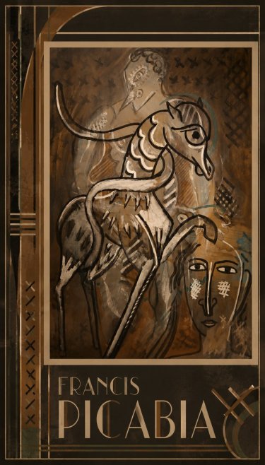 Francis Picabia Stylized Figures and Horse No1 - Poster