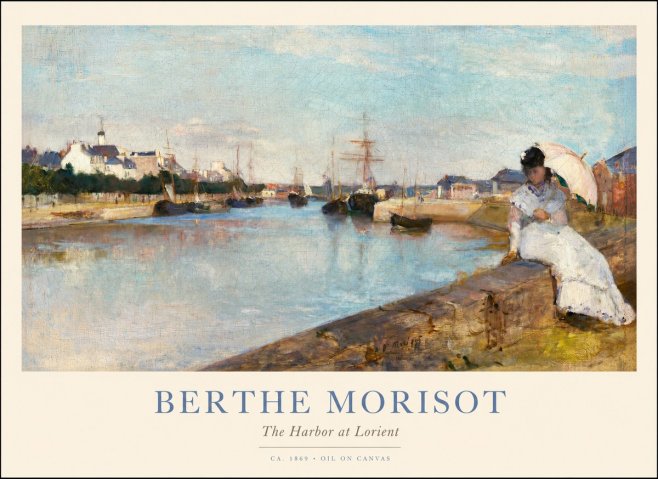 Berthe Morisot The Harbor at Lorient No1 - Poster