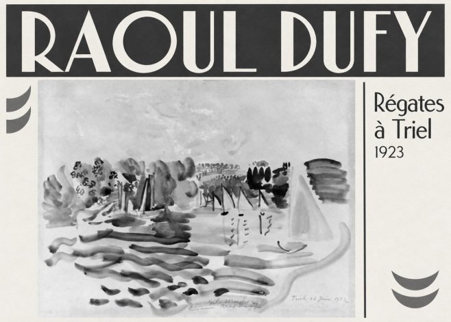 Raoul Dufy Régates À Triel No3 - Poster