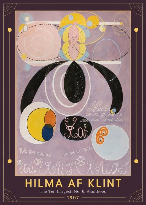 Hilma af Klint The Ten Largest, No. 6, Adulthood No1 - Poster