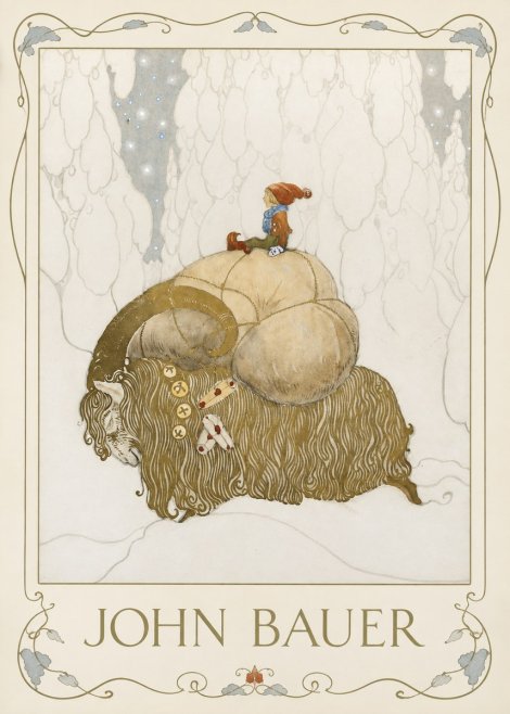 John Bauer The Boy and the Musk Ox No1 - Poster