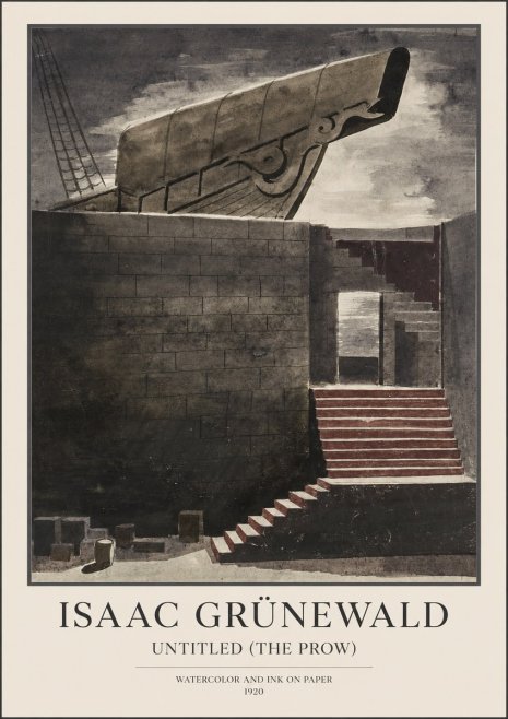 Isaac Grünewald Untitled (the Prow) No1 - Poster
