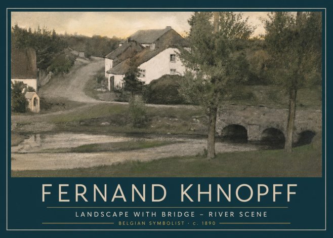 Fernand Khnopff Bridge at Froidmont No5 - Poster