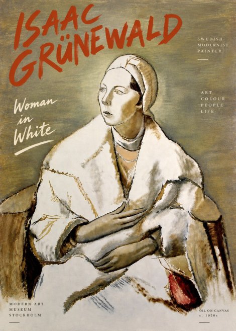 Isaac Grünewald The Woman in White No6 - Poster