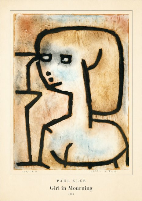 Paul Klee Girl in Mourning No4 - Poster