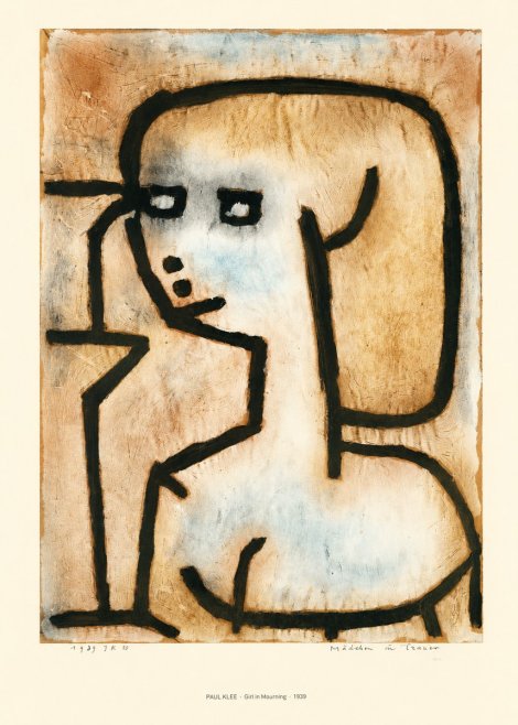 Paul Klee Girl in Mourning No6 - Poster
