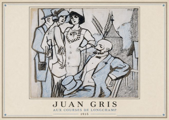 Juan Gris Aux Courses De Longchamp No1 - Poster