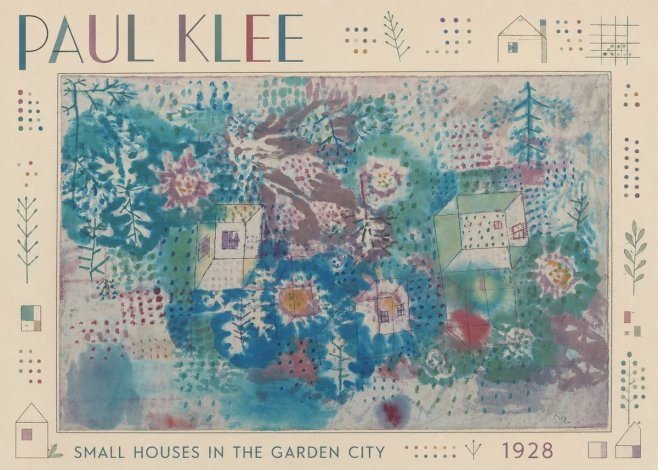 Paul Klee Small Houses in the Garden City No2 - Poster