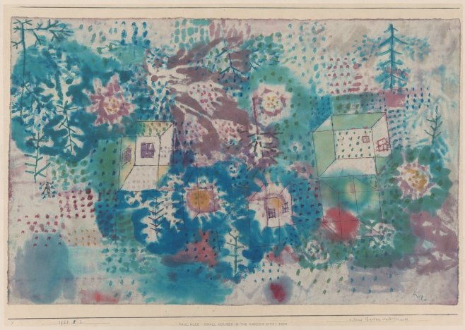 Paul Klee Small Houses in the Garden City No4 - Poster