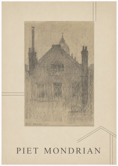 Piet Mondrian House Study No1 - Poster