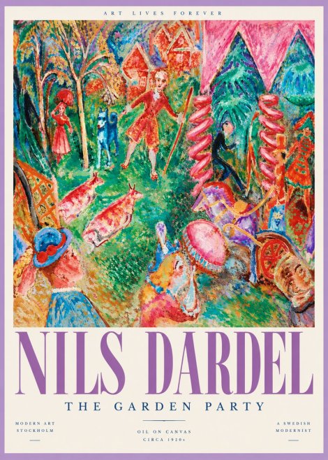 Nils Dardel The Garden Party No6 - Poster