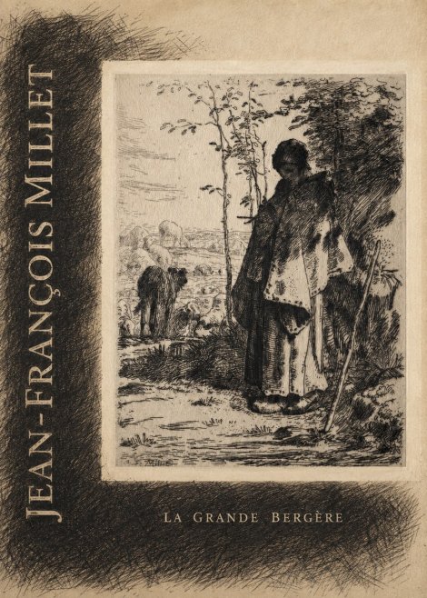 Jean-François Millet La Grande Bergère No5 - Poster