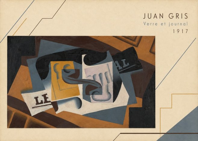 Juan Gris Verre Et Journal No3 - Poster