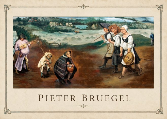 Pieter Bruegel Flemish Peasant Scene No1 - Poster
