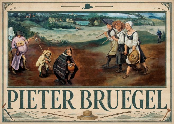 Pieter Bruegel Flemish Peasant Scene No3 - Poster