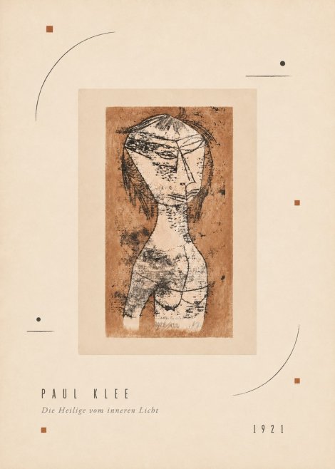 Paul Klee Die Heilige Vom Inneren Licht I No3 - Poster