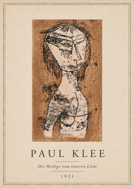 Paul Klee Die Heilige Vom Inneren Licht I No5 - Poster