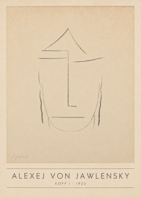 Alexej von Jawlensky Kopf I No1 - Poster