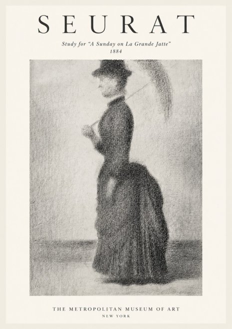 Seurat Study for "a Sunday on La Grande Jatte" No1 - Poster