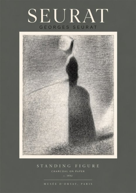 Seurat Standing Figure No2 - Poster