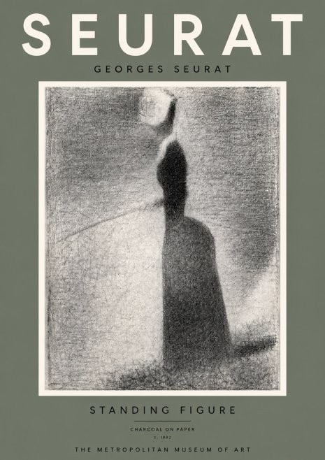 Seurat Standing Figure No5 - Poster