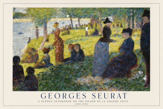 Seurat A Sunday Afternoon on the Island of La Grande Jatte I No1 - Poster