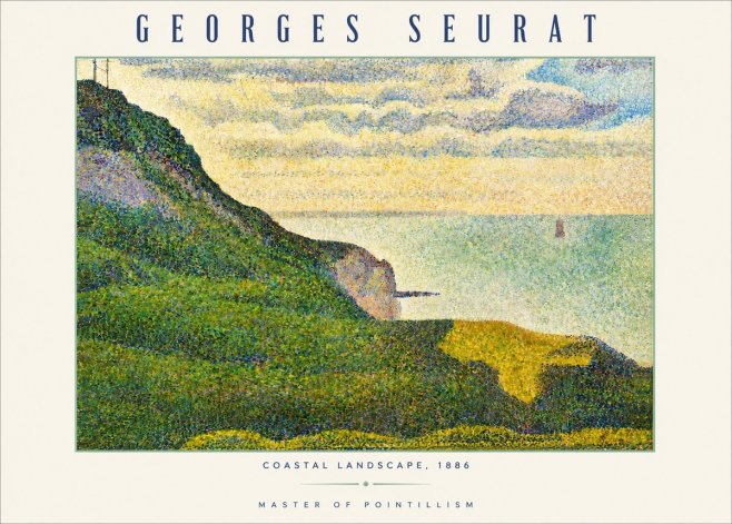 Seurat Coastal Landscape, 1886 No3 - Poster