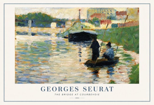 Seurat The Bridge at Courbevoie No1 - Poster
