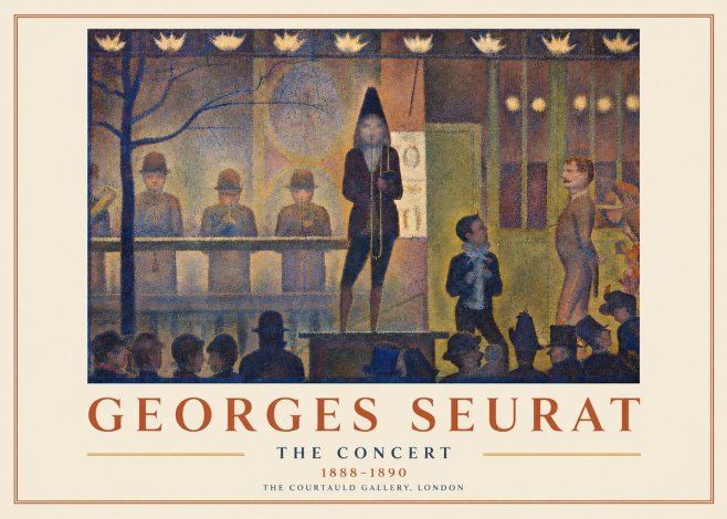 Seurat The Concert No3 - Poster