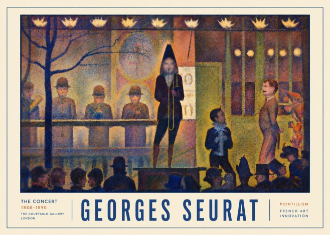 Seurat The Concert No5 - Poster