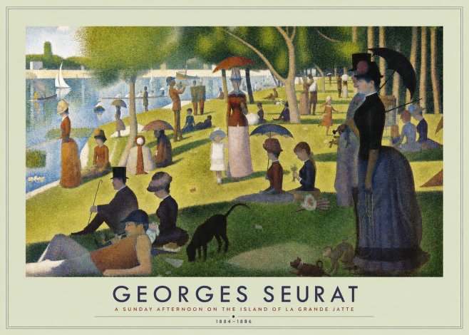 Seurat A Sunday Afternoon on the Island of La Grande Jatte III No2 - Poster