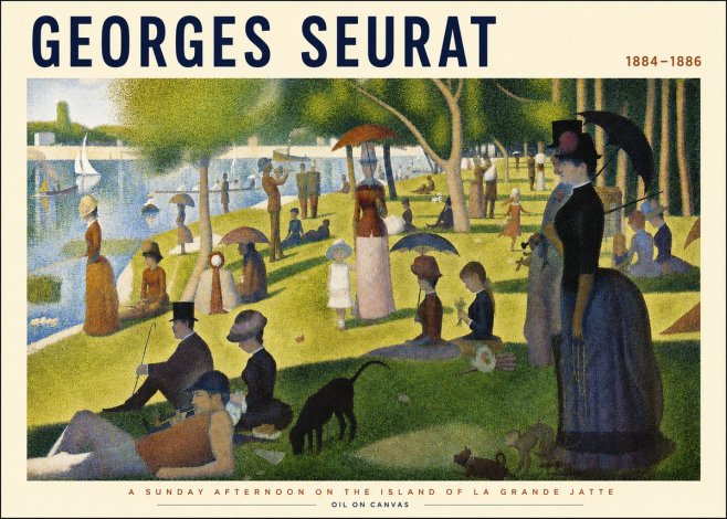 Seurat A Sunday Afternoon on the Island of La Grande Jatte III No3 - Poster