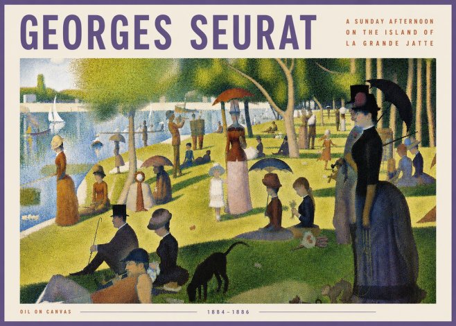 Seurat A Sunday Afternoon on the Island of La Grande Jatte III No6 - Poster