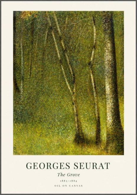 Seurat The Grove No1 - Poster