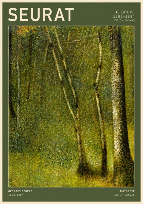 Seurat The Grove No2 - Poster