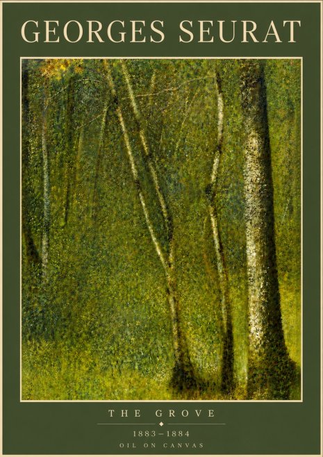 Seurat The Grove No6 - Poster