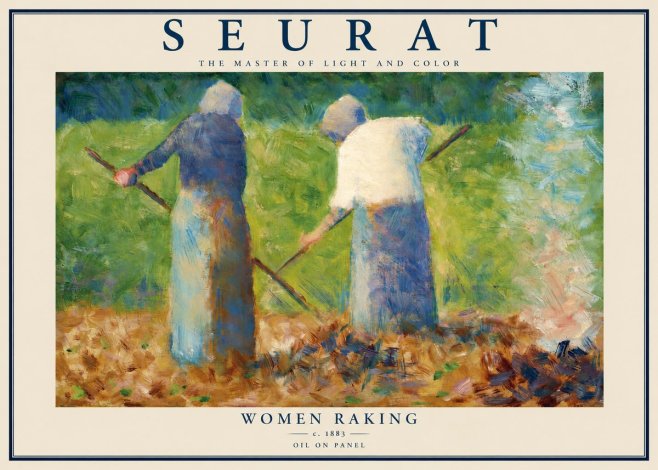 Seurat Women Raking No2 - Poster