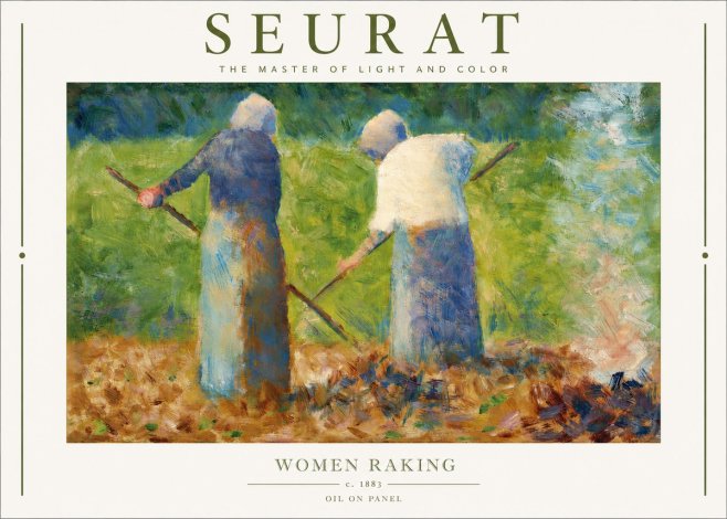 Seurat Women Raking No3 - Poster