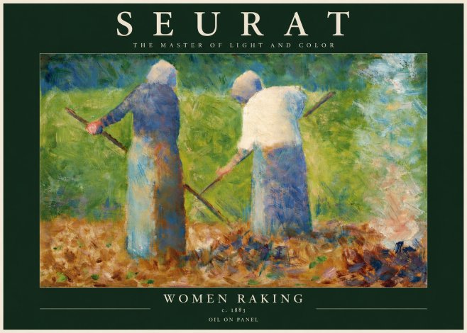 Seurat Women Raking No4 - Poster