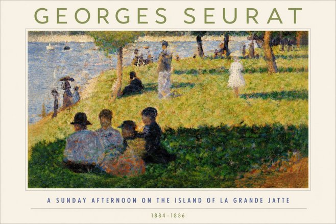 Seurat A Sunday Afternoon on the Island of La Grande Jatte IV No4 - Poster