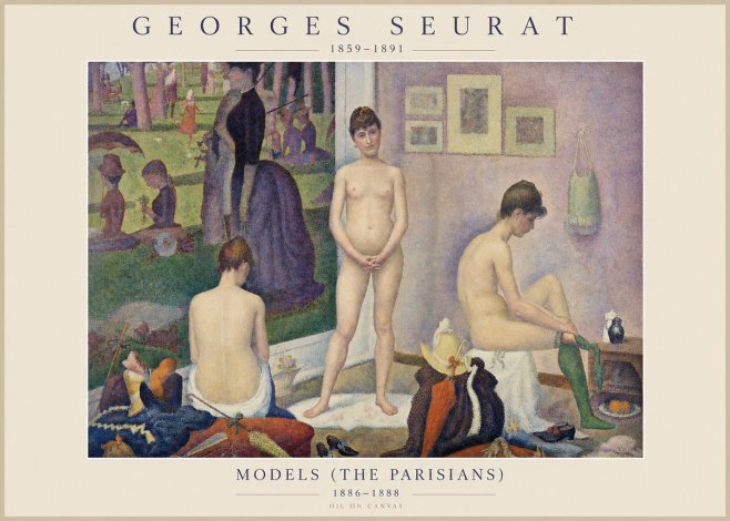 Seurat Models (the Parisians) No1 - Poster