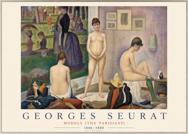 Seurat Models (the Parisians) No3 - Poster