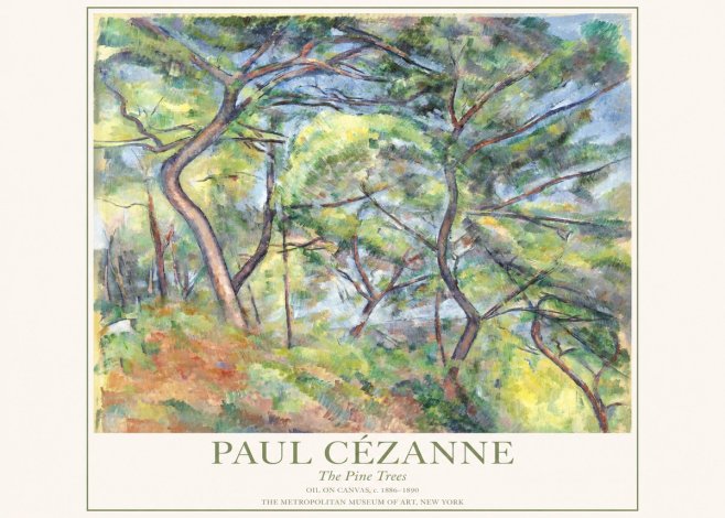 Paul Cézanne The Pine Trees No1 - Poster