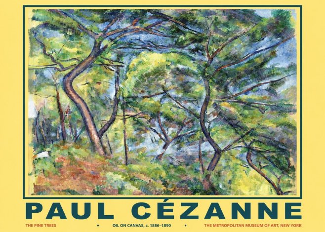 Paul Cézanne The Pine Trees No2 - Poster